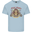 Hell Riders Motorcycle Motorbike Biker Kids T-Shirt Childrens Light Blue