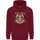Hell Riders Motorcycle Motorbike Biker Mens 80% Cotton Hoodie Maroon