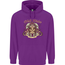 Hell Riders Motorcycle Motorbike Biker Mens 80% Cotton Hoodie Purple