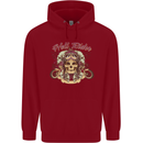 Hell Riders Motorcycle Motorbike Biker Mens 80% Cotton Hoodie Red