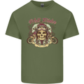 Hell Riders Motorcycle Motorbike Biker Mens Cotton T-Shirt Tee Top Military Green