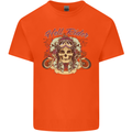 Hell Riders Motorcycle Motorbike Biker Mens Cotton T-Shirt Tee Top Orange