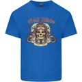 Hell Riders Motorcycle Motorbike Biker Mens Cotton T-Shirt Tee Top Royal Blue