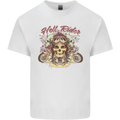 Hell Riders Motorcycle Motorbike Biker Mens Cotton T-Shirt Tee Top White