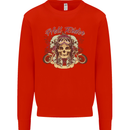 Hell Riders Motorcycle Motorbike Biker Mens Sweatshirt Jumper Bright Red