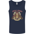Hell Riders Motorcycle Motorbike Biker Mens Vest Tank Top Navy Blue