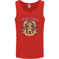 Hell Riders Motorcycle Motorbike Biker Mens Vest Tank Top Red