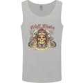 Hell Riders Motorcycle Motorbike Biker Mens Vest Tank Top Sports Grey