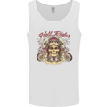 Hell Riders Motorcycle Motorbike Biker Mens Vest Tank Top White