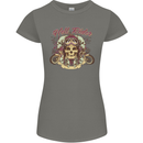 Hell Riders Motorcycle Motorbike Biker Womens Petite Cut T-Shirt Charcoal
