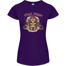 Hell Riders Motorcycle Motorbike Biker Womens Petite Cut T-Shirt Purple