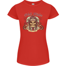 Hell Riders Motorcycle Motorbike Biker Womens Petite Cut T-Shirt Red