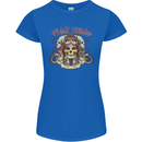Hell Riders Motorcycle Motorbike Biker Womens Petite Cut T-Shirt Royal Blue