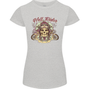 Hell Riders Motorcycle Motorbike Biker Womens Petite Cut T-Shirt Sports Grey