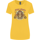 Hell Riders Motorcycle Motorbike Biker Womens Wider Cut T-Shirt Yellow