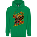 Hell Yeah Grim Reaper Skull Heavy Metal Childrens Kids Hoodie Irish Green
