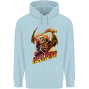 Hell Yeah Grim Reaper Skull Heavy Metal Childrens Kids Hoodie Light Blue