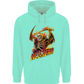 Hell Yeah Grim Reaper Skull Heavy Metal Childrens Kids Hoodie Peppermint