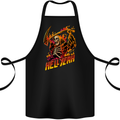 Hell Yeah Grim Reaper Skull Heavy Metal Cotton Apron 100% Organic Black