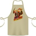 Hell Yeah Grim Reaper Skull Heavy Metal Cotton Apron 100% Organic Khaki