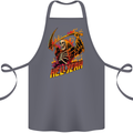 Hell Yeah Grim Reaper Skull Heavy Metal Cotton Apron 100% Organic Steel