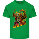 Hell Yeah Grim Reaper Skull Heavy Metal Kids T-Shirt Childrens Irish Green