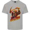 Hell Yeah Grim Reaper Skull Heavy Metal Kids T-Shirt Childrens Sports Grey