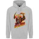Hell Yeah Grim Reaper Skull Heavy Metal Mens 80% Cotton Hoodie Sports Grey