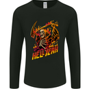 Hell Yeah Grim Reaper Skull Heavy Metal Mens Long Sleeve T-Shirt Black