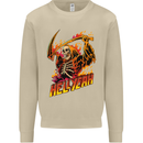 Hell Yeah Grim Reaper Skull Heavy Metal Mens Sweatshirt Jumper Sand