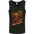 Hell Yeah Grim Reaper Skull Heavy Metal Mens Vest Tank Top Black