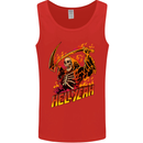 Hell Yeah Grim Reaper Skull Heavy Metal Mens Vest Tank Top Red