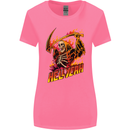 Hell Yeah Grim Reaper Skull Heavy Metal Womens Wider Cut T-Shirt Azalea