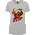 Hell Yeah Grim Reaper Skull Heavy Metal Womens Wider Cut T-Shirt Sports Grey