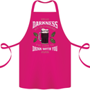 Hello Darkness My Old Friend Funny Guiness Cotton Apron 100% Organic Pink