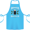 Hello Darkness My Old Friend Funny Guiness Cotton Apron 100% Organic Turquoise