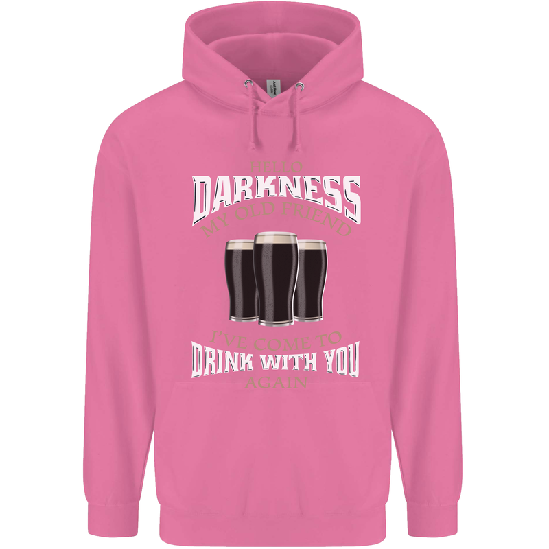 Hello Darkness My Old Friend Funny Guiness Mens 80% Cotton Hoodie Azelea