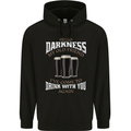 Hello Darkness My Old Friend Funny Guiness Mens 80% Cotton Hoodie Black