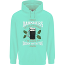 Hello Darkness My Old Friend Funny Guiness Mens 80% Cotton Hoodie Peppermint