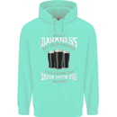 Hello Darkness My Old Friend Funny Guiness Mens 80% Cotton Hoodie Peppermint