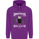 Hello Darkness My Old Friend Funny Guiness Mens 80% Cotton Hoodie Purple