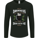 Hello Darkness My Old Friend Funny Guiness Mens Long Sleeve T-Shirt Black