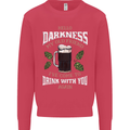 Hello Darkness My Old Friend Funny Guiness Mens Sweatshirt Jumper Heliconia