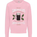 Hello Darkness My Old Friend Funny Guiness Mens Sweatshirt Jumper Light Pink