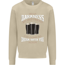 Hello Darkness My Old Friend Funny Guiness Mens Sweatshirt Jumper Sand