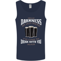 Hello Darkness My Old Friend Funny Guiness Mens Vest Tank Top Navy Blue