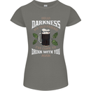 Hello Darkness My Old Friend Funny Guiness Womens Petite Cut T-Shirt Charcoal