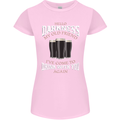 Hello Darkness My Old Friend Funny Guiness Womens Petite Cut T-Shirt Light Pink