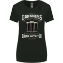 Hello Darkness My Old Friend Funny Guiness Womens Wider Cut T-Shirt Black
