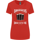 Hello Darkness My Old Friend Funny Guiness Womens Wider Cut T-Shirt Red